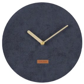 Nástenne hodiny Karlsson KA5671BL Corduroy 25cm