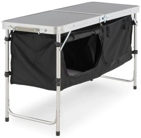 Divero 73139 Multifunkčný skladací kempingový stôl - 2 úložné boxy