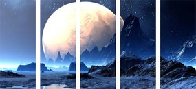 5-dielny obraz tajomná fantasy planéta