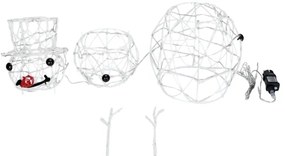 Aigostar-LED Vonkajšia vianočná dekorácia LED/3,6W/31/230V 6500K 60cm IP44 snehuliak