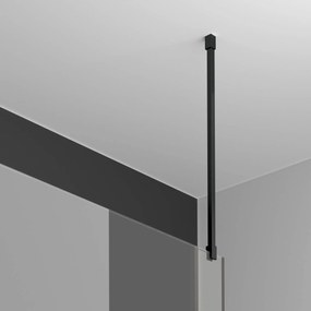 Deante Prizma, stropná vzpera pre sprchové zásteny 62cm, čierna matná, DEA-KTJ_N60S