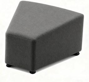 Sedačka LEA, trojuholník, tmavo sivá