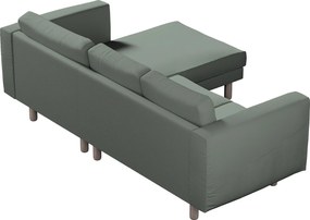 Poťah na sedačku Norsborg s ležadlom - 3 os. farba produktu zelená látka zapletaná