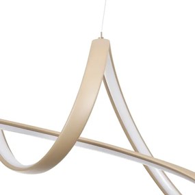Brilagi-LED Stmievateľný luster na lanku TWISTER LED/60W/230V 3000-6000K béžová+DO