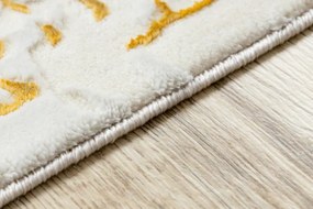 Koberec CORE 6268 Ramka, ornament - slonia kosť / zlatý