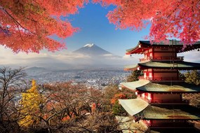 Fototapeta jeseň v Japonsku - 300x200