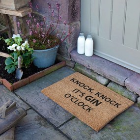 Rohožka z kokosového vlákna 40x60 cm Gin O'Clock – Artsy Doormats