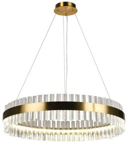 LED Stmievateľný krištáľový luster na lanku LED/55W/230V + diaľkové ovládanie