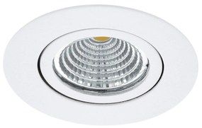 Zapustené LED Saliceto okrúhle otočné 4 000K biela