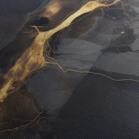 Obraz - Čierno - zlatý dekor (120x50 cm)