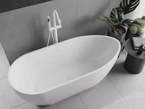 Mexen Eos, voľne stojaca vaňa 150 x 75 cm, biela, biely prepad, 52471507500-20