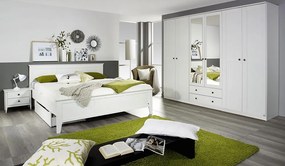 Šatníková skriňa Rosenheim, 271 cm, biela