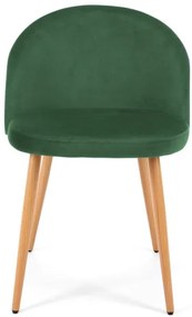 Jedálenská stolička SJ.075 fľaškovo zelená