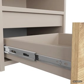 Nočný stolík CL1 PK kašmírový / dub artisan