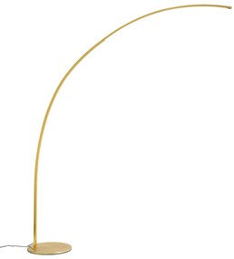 Moderná oblúková lampa mosadzná vrátane LED s dotykovým stmievačom - Arlow