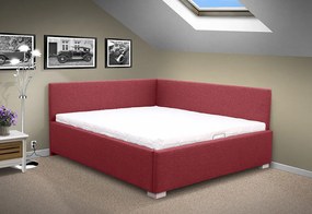 Moderná posteľ s čelami Martina HIT s MOT otváraním ÚP 120x200 cm Farba: Savana červená