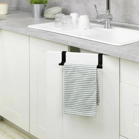 Wenko Nastaviteľný držiak na utierky 36-60 cm, čierna, M
