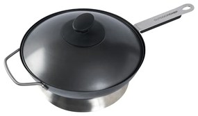 Grilovacia oceľová panvica s pokrievkou ø 33 cm – Outdoorchef