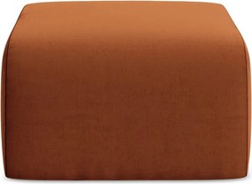 Zamatová podnožka v terakotovej farbe Lani – Makamii