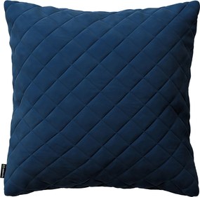 Obliečka Kinga pikovaná 43 x 43 cm farba produktu tmavomodrá látka lesklá, zamatová