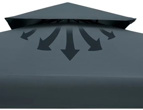 InternetovaZahrada Záhradný altánok Lorca 3x3 m - antracit