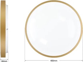 Brilagi - Stmievateľné LED svietidlo GLASS POOL DOUBLE LED/48W/230V 40 cm zlaté + diaľkové ovládanie