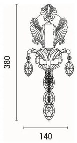 Nástenné svietidlo 1xE14/15W/230V