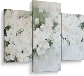 Obraz - Abstrakcia bielych kvetov (90x60 cm)