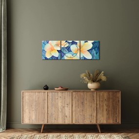 Obraz - Tropické kríky (s hodinami) (90x30 cm)