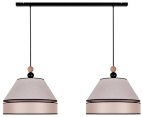 Duolla - Luster na lanku AVIGNON 2xE27/15W/230V béžová