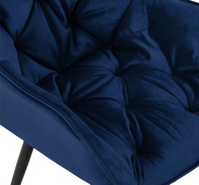 Stolička Tanna - zamat - Tmavo modrá