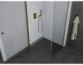 Mexen Pretoria sprchovací kút 70x80cm, 6mm sklo, zlatý profil-číre sklo, 852-070-080-50-00