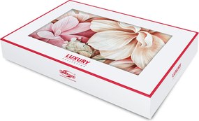 SATÉNOVÉ OBLIEČKY LUXURY MUNA 200X220 CM, 2KS 70X80 CM KVETY