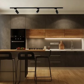 Bodové svietidlo do lištového systému PARIS 3xGU10/10W/230V + 1 m lištový systém