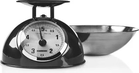 Melissa - Retro kuchynská váha s miskou čierna