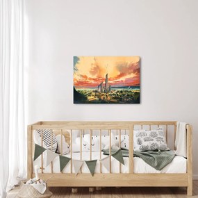 Obraz - Maľované mesto (70x50 cm)