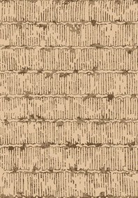Koberec Eqos 0004 BEIGE – béžový vzorovaný obdĺžnik Rozmer: 60x100 cm