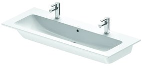 DURAVIT ME by Starck umývadlo do nábytku s dvomi otvormi, s prepadom, 1230 x 490 mm, biela, 2361120024