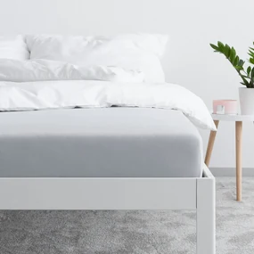 Goldea plachta jersey s napínacou gumou - sivá 180 x 200 cm