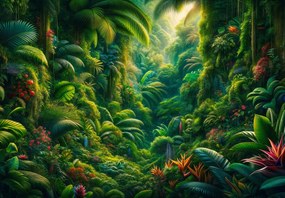 Fototapeta - Pohľad do džungle (147x102 cm)
