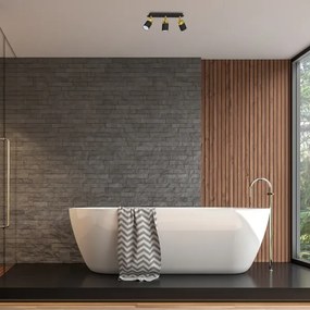 Bodové svietidlo JOKER 3xGU10/25W/230V čierna/zlatá