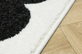 Detský koberec LIMA M138A čierny / biely