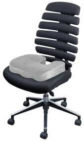 CONNECT IT CFH-5290-GY - Anatomický vankúš na stoličku šedá