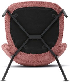 Súprava jedálenských stoličiek Bouclé CT-W1077PINK2, 4 ks