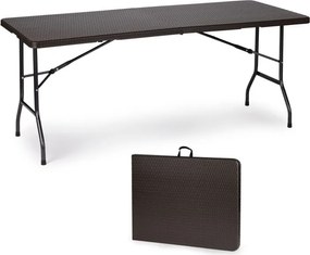 Cateringový stôl 180 cm skladací hnedý