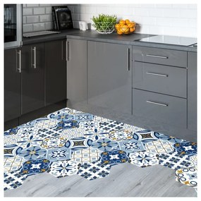 Súprava 10 samolepiek na podlahu Ambiance Hexagons Jelilna, 20 × 18 cm