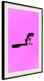 Artgeist Plagát - Little Monkey [Poster] Veľkosť: 30x45, Verzia: Čierny rám s passe-partout