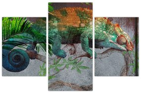 Obraz - Chameleon (90x60 cm)