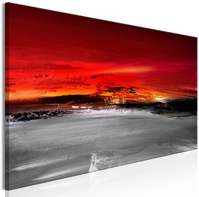 Artgeist Obraz - Crimson Landscape (1 Part) Narrow Veľkosť: 135x45, Verzia: Premium Print