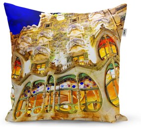 Sablio Vankúš Barcelona Gaudi Casa Batllo 1 - 50x50 cm
